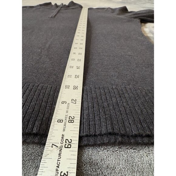 Smartwool Men's Wool Quarter Zip Pullover Sweater XL Gray Warm Long Sleeve Golf - Picture 8 of 8